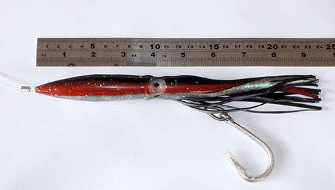 Our spreader bars squid lures have the hooks removed