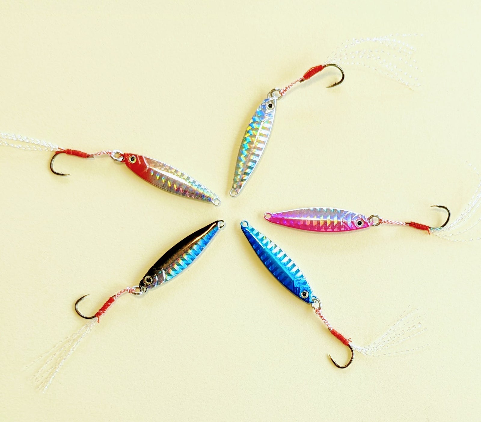 7x 14g Metal Slice Micro Jigs Fishing Lures Jig Bait Pelagics Salmon Kings  Carp