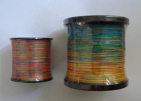 Spools of Downrigger Shop braid line, wrapped and ready for shipping