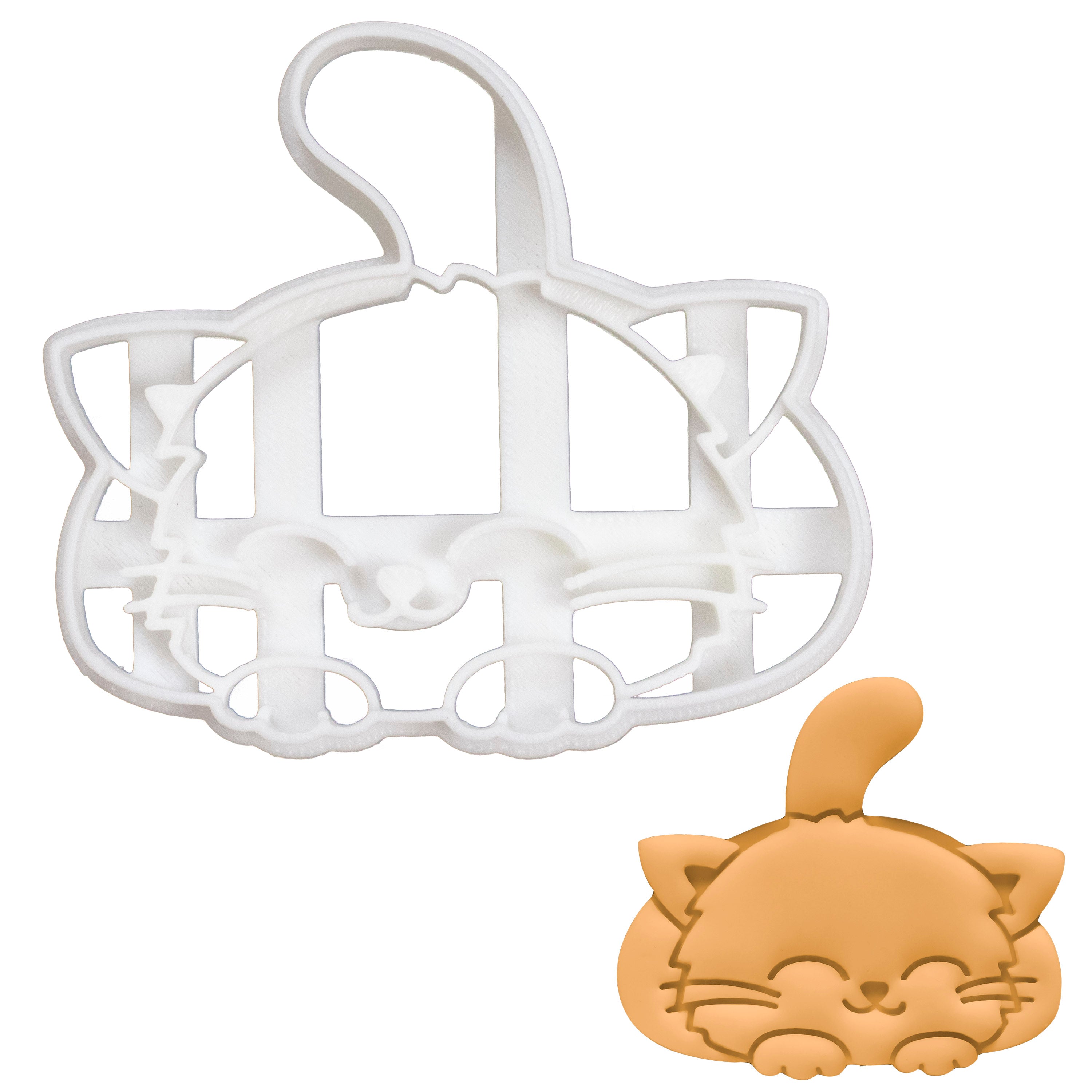 cute smiley cat cookie cutter