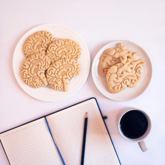 Anatomical Heart and Brain Cookies