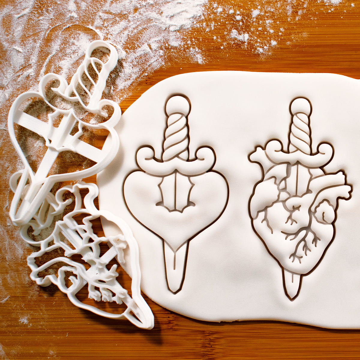 Antique Heart Cookie Cutters on Decorative Wooden Board – Fanatic's Country  Attic