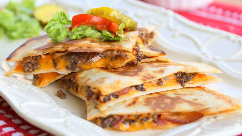 Cheeseburger Quesadillas 