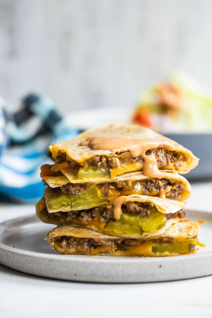 Cheeseburger Quesadillas