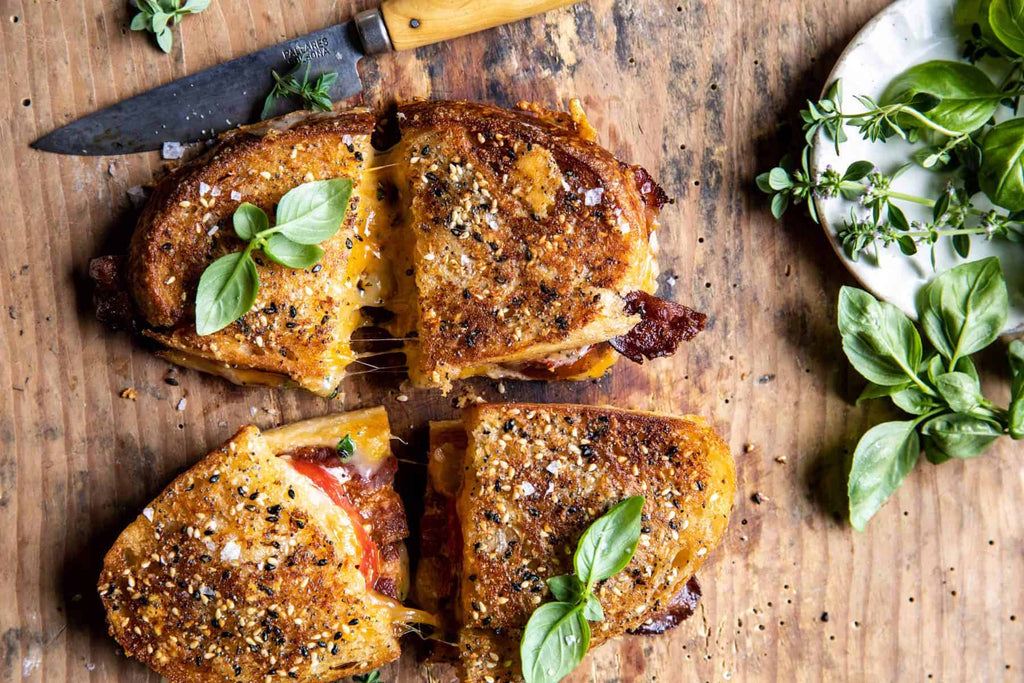 everything artisan grilled cheese