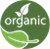 Organic wine icon and logo meaning this wine is produced under organic certified methods.