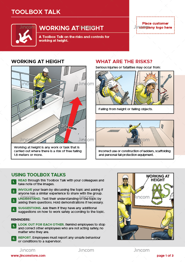 Working at Height | Toolbox Talk – Jincom