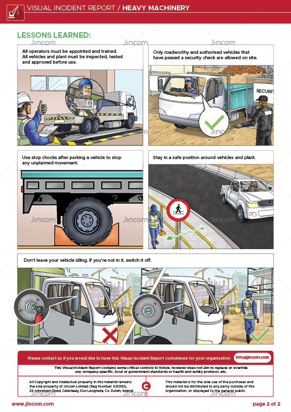 Heavy Machinery | Visual Incident Report – Jincom