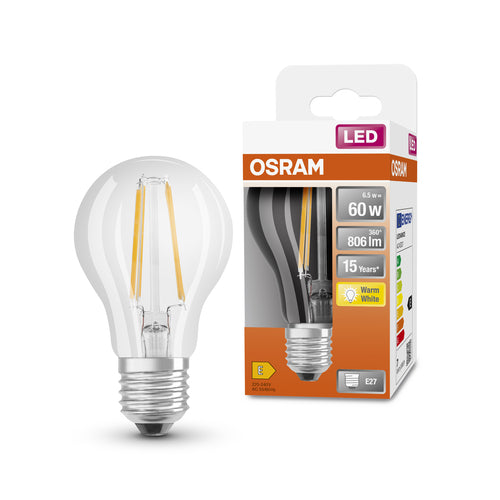 OSRAM LED 3-Stufen dimmbar 60W) LED / 2700K A Classic (ex 7W Lampe War