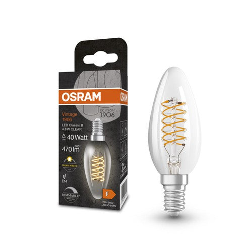 OSRAM LED-Lampen, klassische Minikerzenform, 60 Watts Ersatz, E14, B-s –  LEDVANCE France