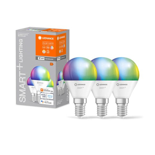 LEDVANCE SMART+ WIFI LED-Lampe, weiß, 4,9W, 470lm, 3-Pack