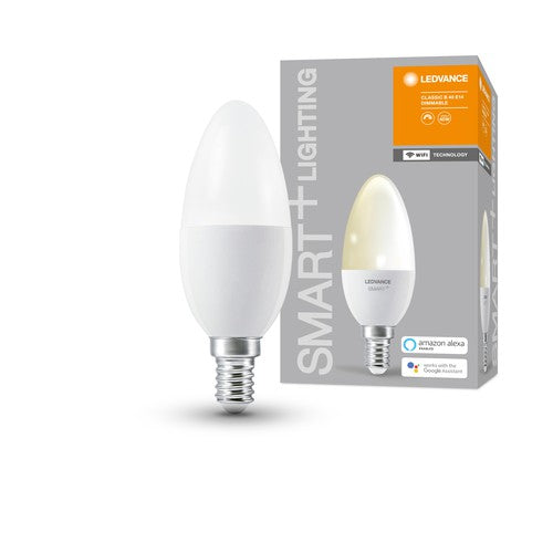 LEDVANCE Wifi SMART+ LED 5W Mini dimmbar Lampe W Bulb 2700K (ex 40W) 