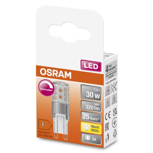 OSRAM LED Base Stiftsockellampe LED Lampe 12V (ex 30W) 2,6W / 2700K Wa