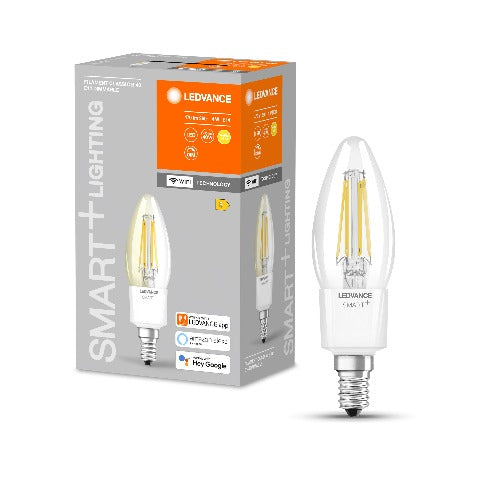 LEDVANCE Wifi SMART+ LED Lampe Kerze dimmbar (ex 40W) 5W / 2700K Warmw