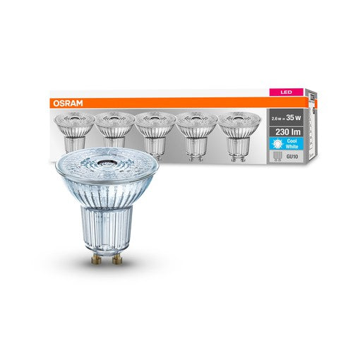 Osram Ledvance Par168036-7.5 Watt Gu10 Dimmable Led Lamp 230V- Warm White  2700K- Pack of 1