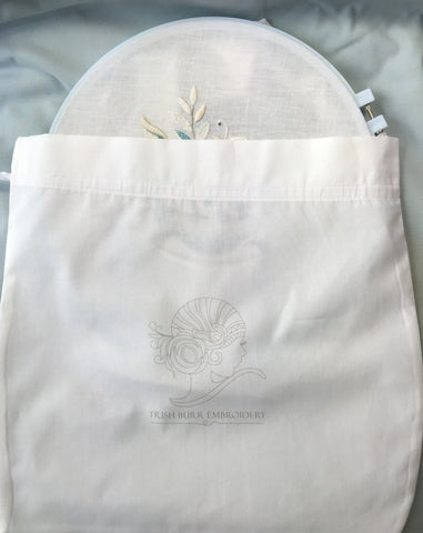  XEmbro 12 PCS White Embroidery Fabric, Pre-Cut Natural