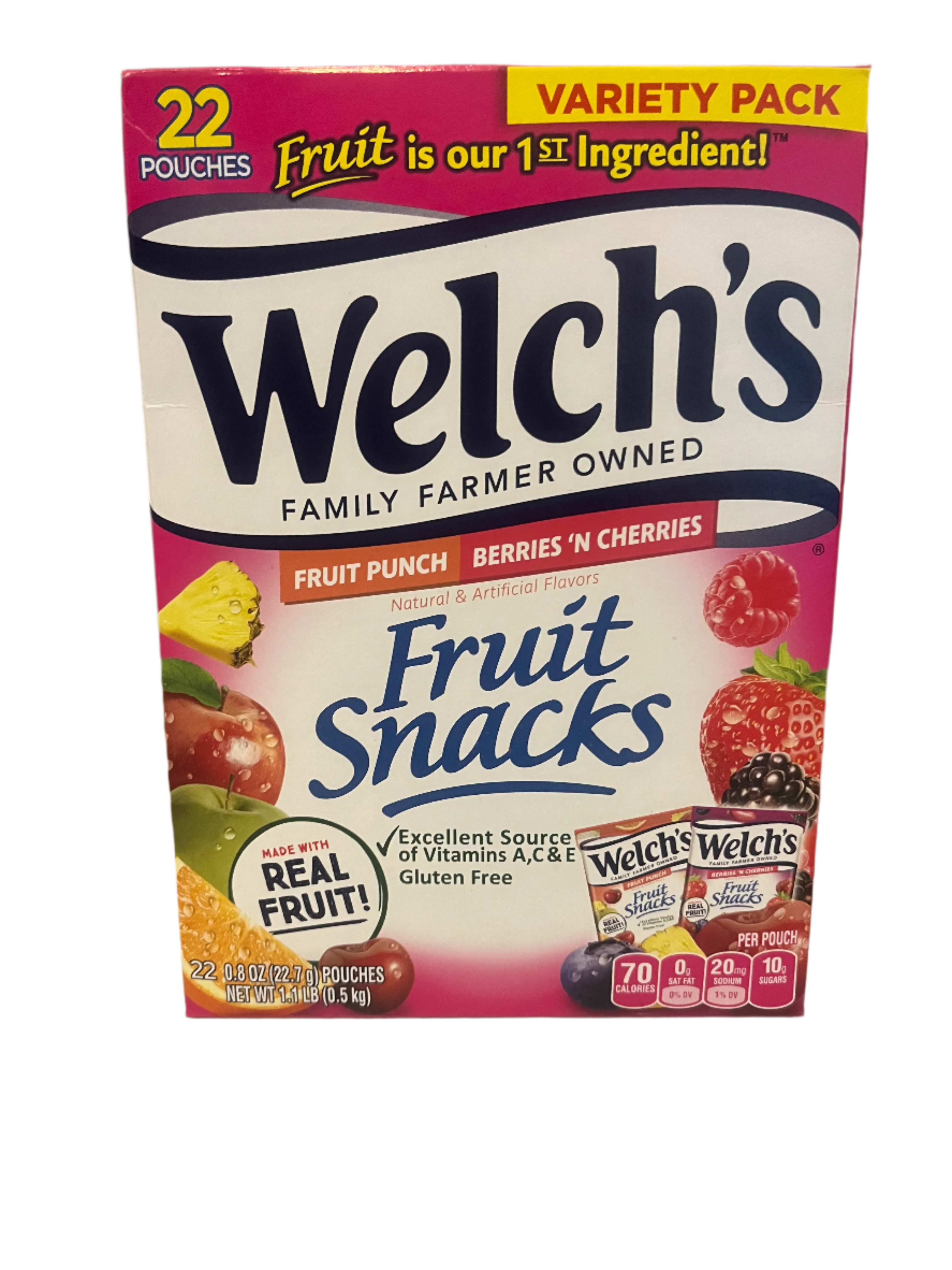 Welch's Fruit Snacks Fruit Punch/Berries n' Cherries