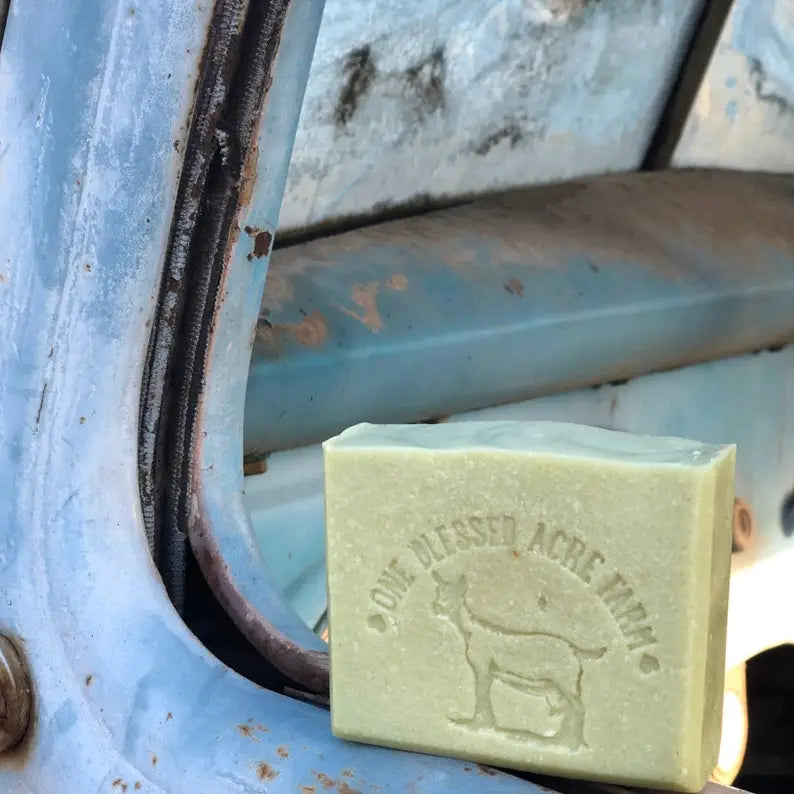 One Blessed Acre Farm- Goat Milk Bar Soap- Cucumber Melon