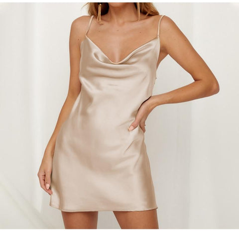 champagne dress mini