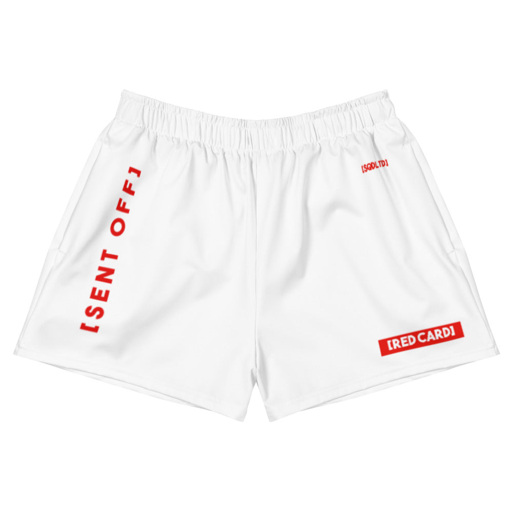 off white athletic shorts