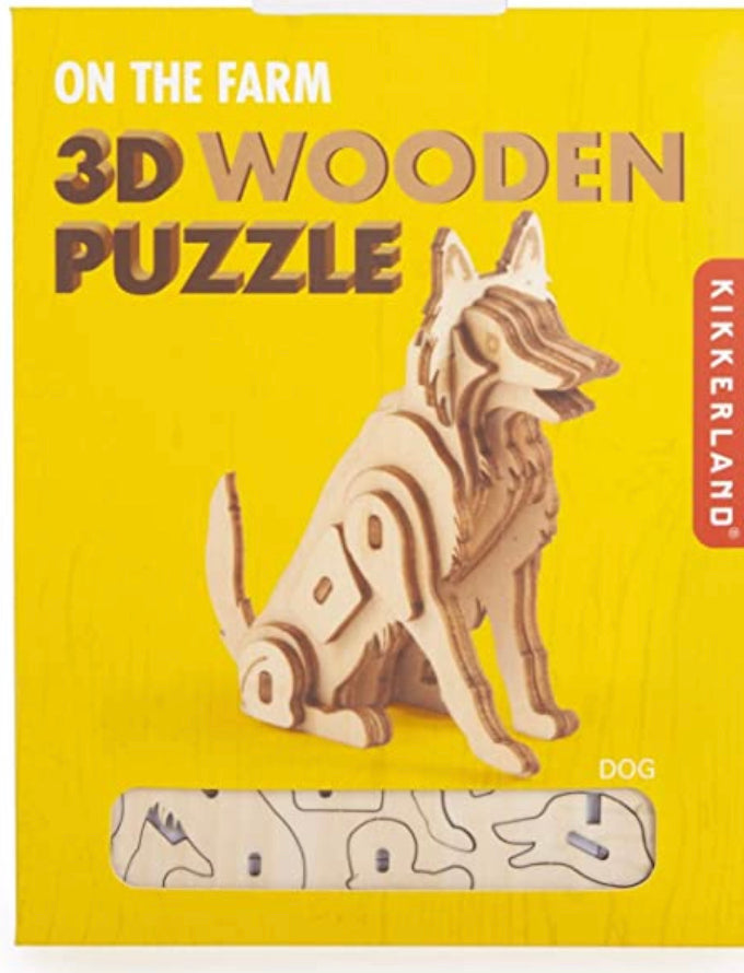 Cat 3D Wooden Puzzle – Kikkerland Design Inc