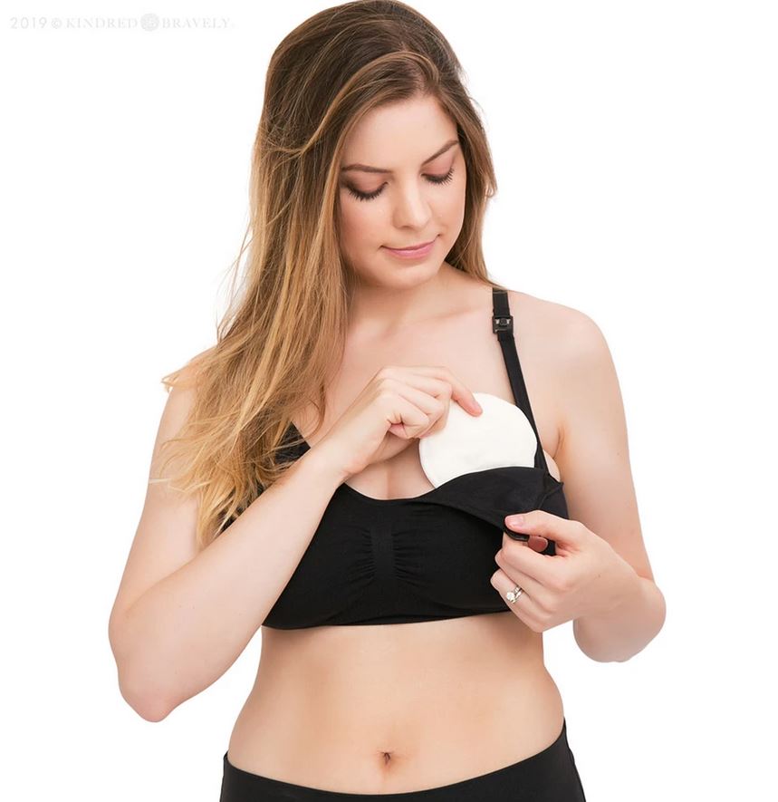 Busty Hands-Free Pumping/Nursing Plunge Bra - Black – Elegant Mommy