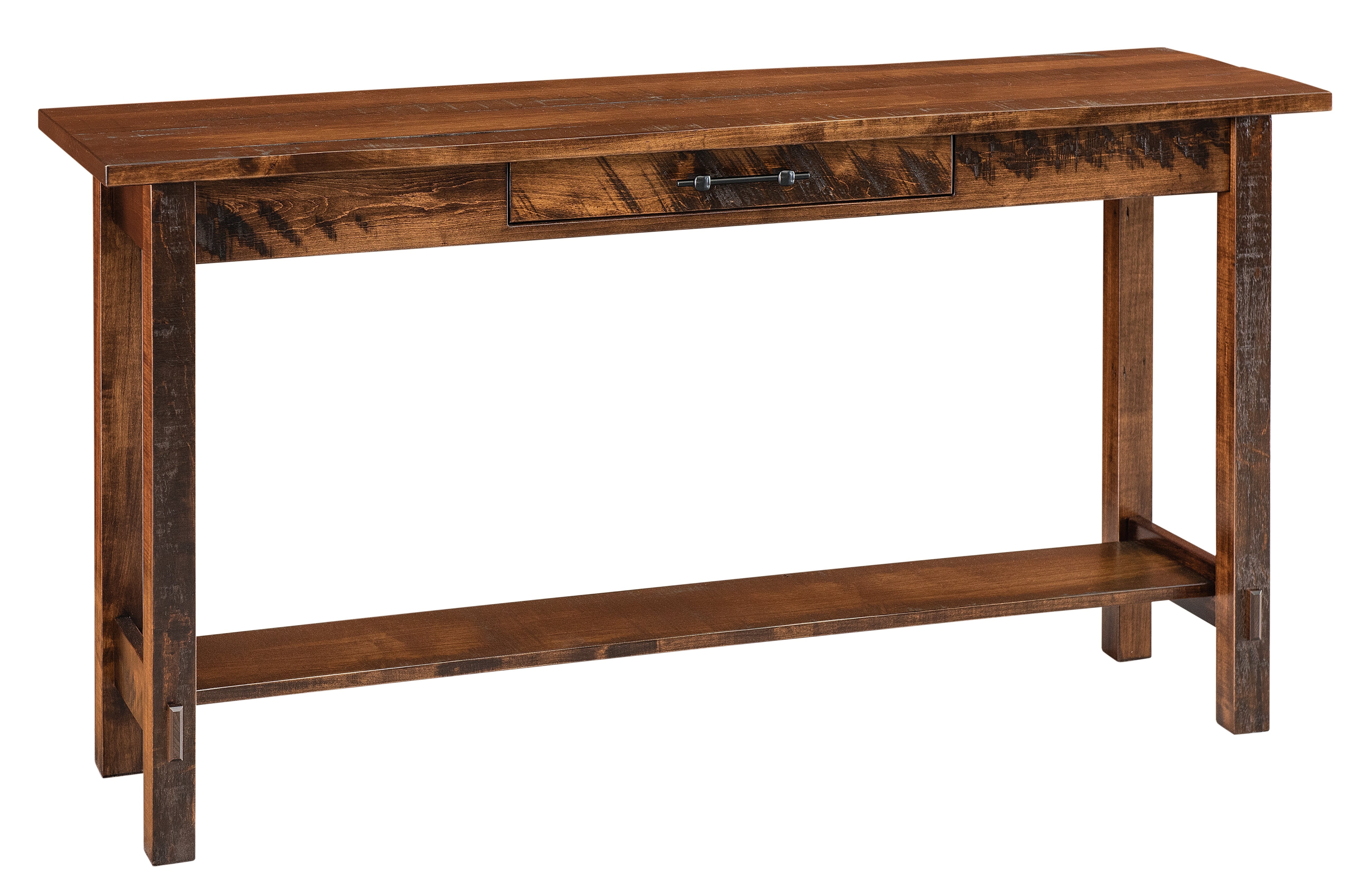 Amish Springhill Open One Drawer Sofa Table