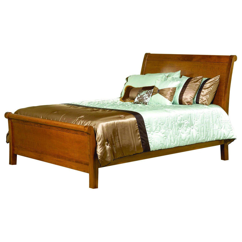 Amish Crescent Sleigh Bed