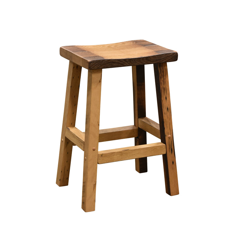 rustic barnwood bar stools