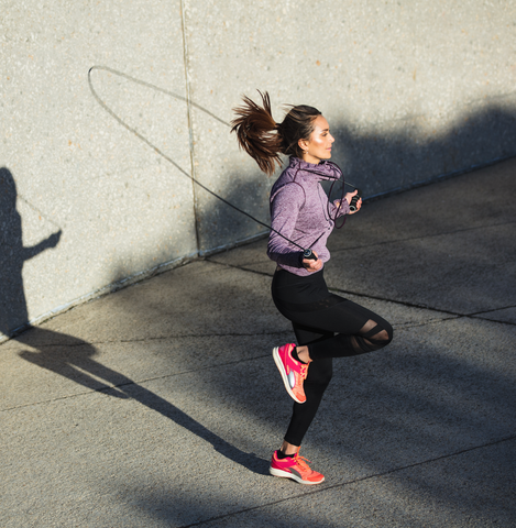 girl jump roping