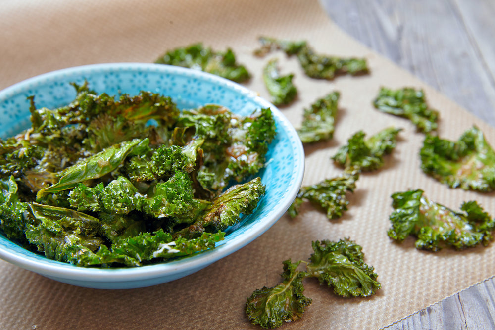 Parmesan Kale homemade veggie Chips 