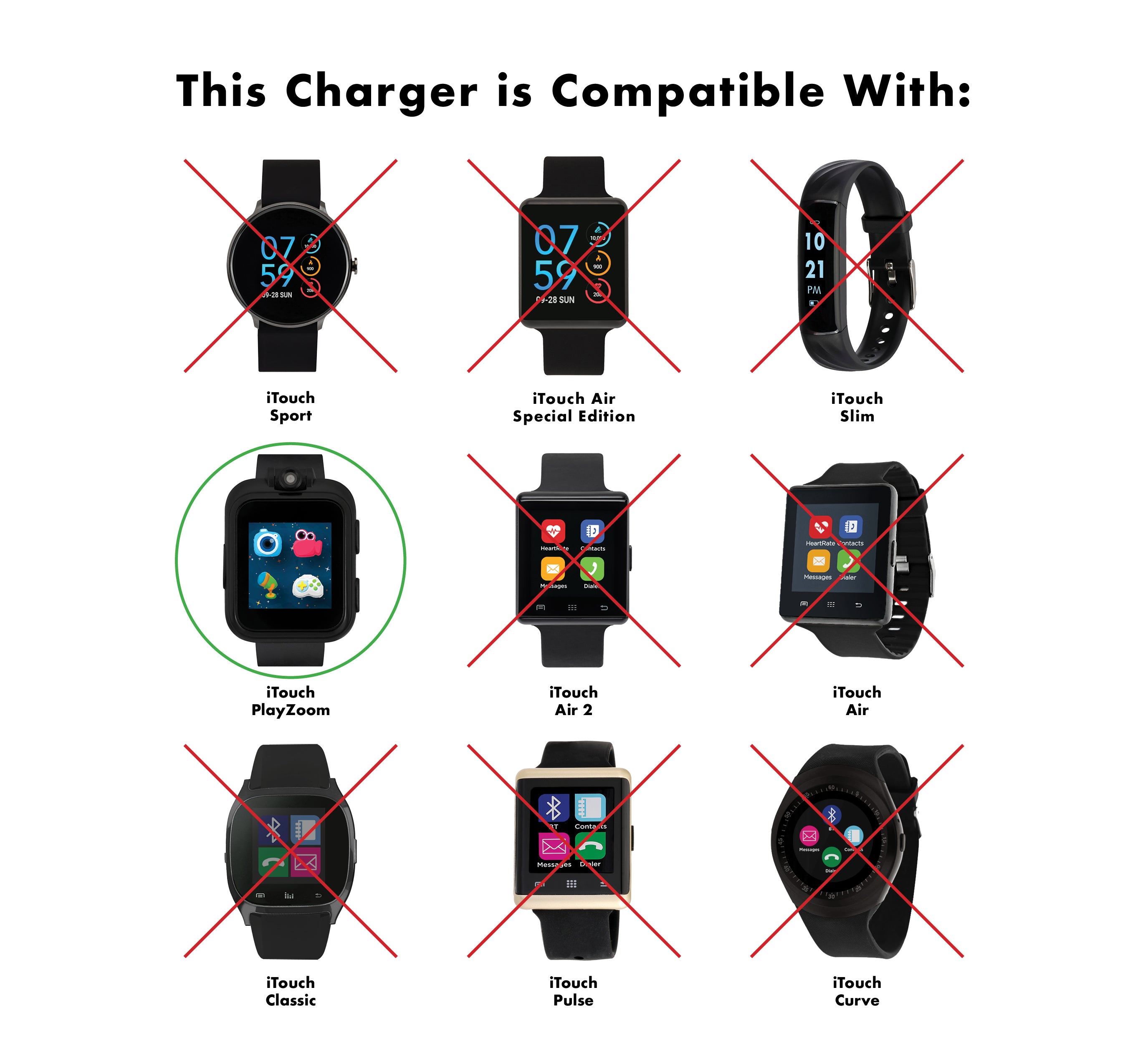 iTouch Air 4 Smartwatch: Black/Grey Case 46mm - Walmart.com