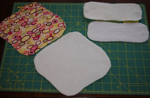 Hand Sew Cloth Pad & Liner · A Panty Liner · Sewing on Cut Out + Keep