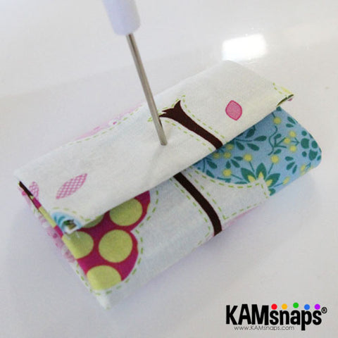 Upcycle a milk juice carton into coin purse wallet with KAM snap fasteners poke hole awl