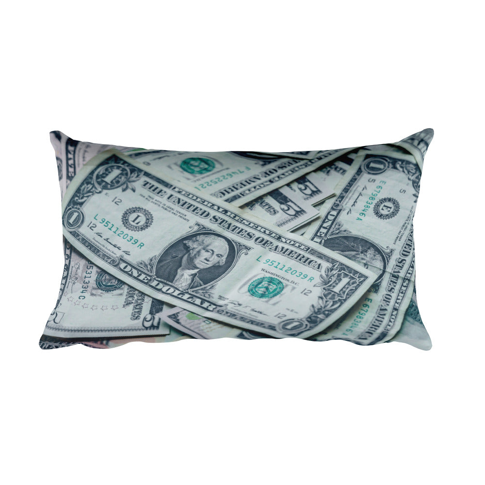 Download Paper Money Pillow Yellow House Outlet PSD Mockup Templates