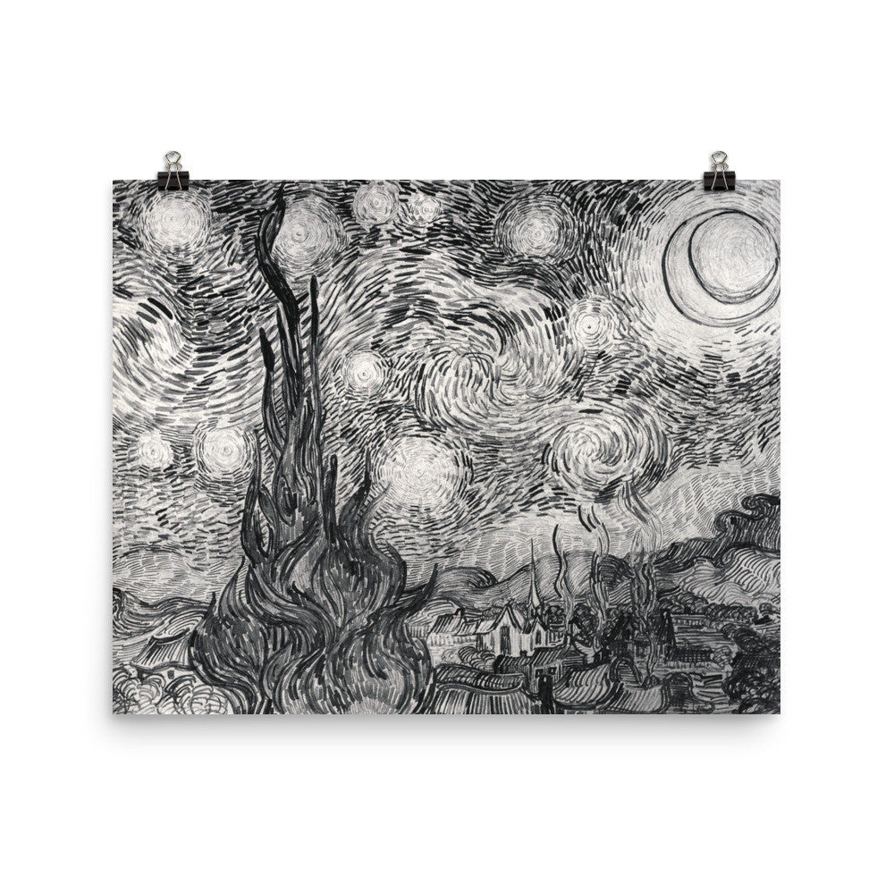 Vincent Van Gogh - Starry Night Drawing – Yellow House Outlet