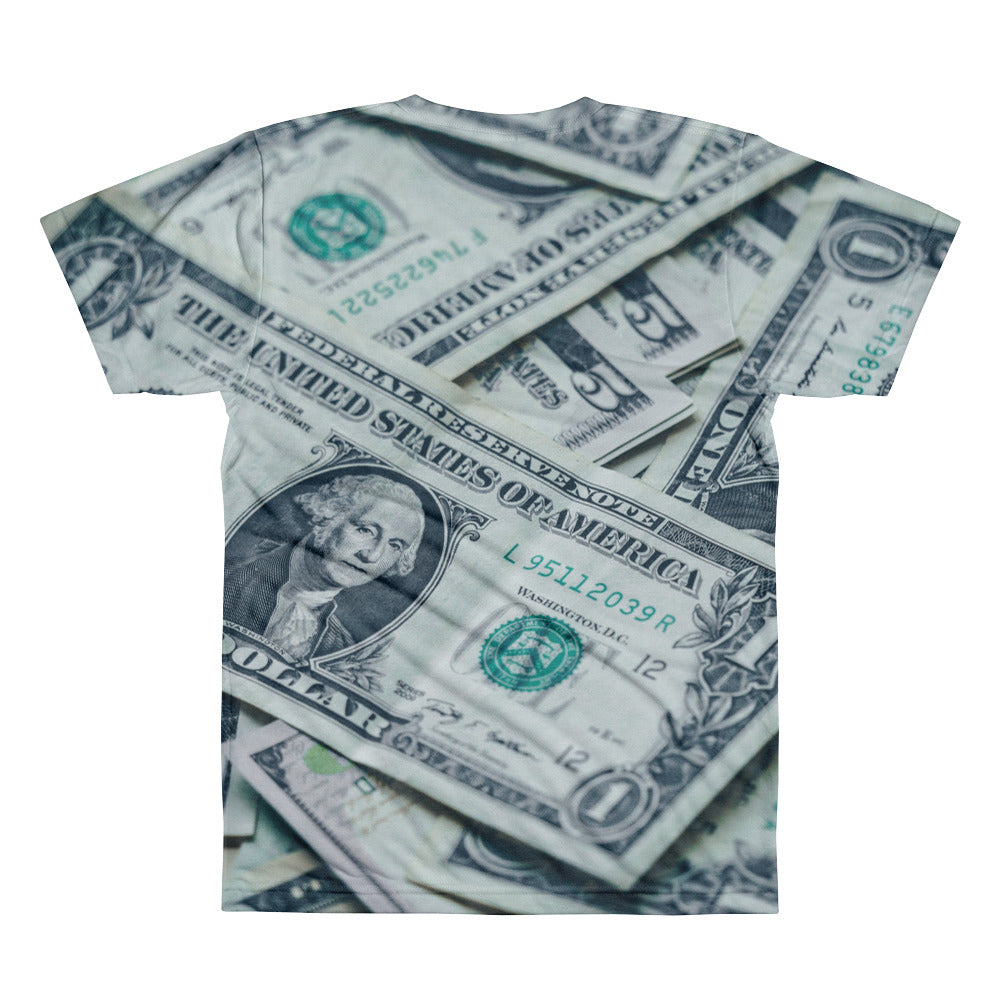 Download Paper Money Sublimation Men S Crewneck T Shirt Yellow House Outlet