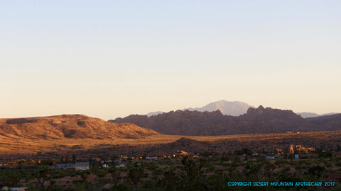 Pipes Canyon, Pioneertown, Sawtooth Mountains, Sunset, Mojave Desert, Joshua Tree