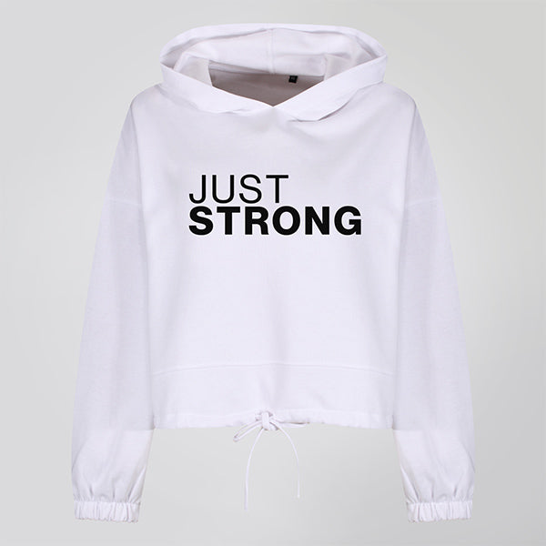 Jet White Cropped Statement – Strong