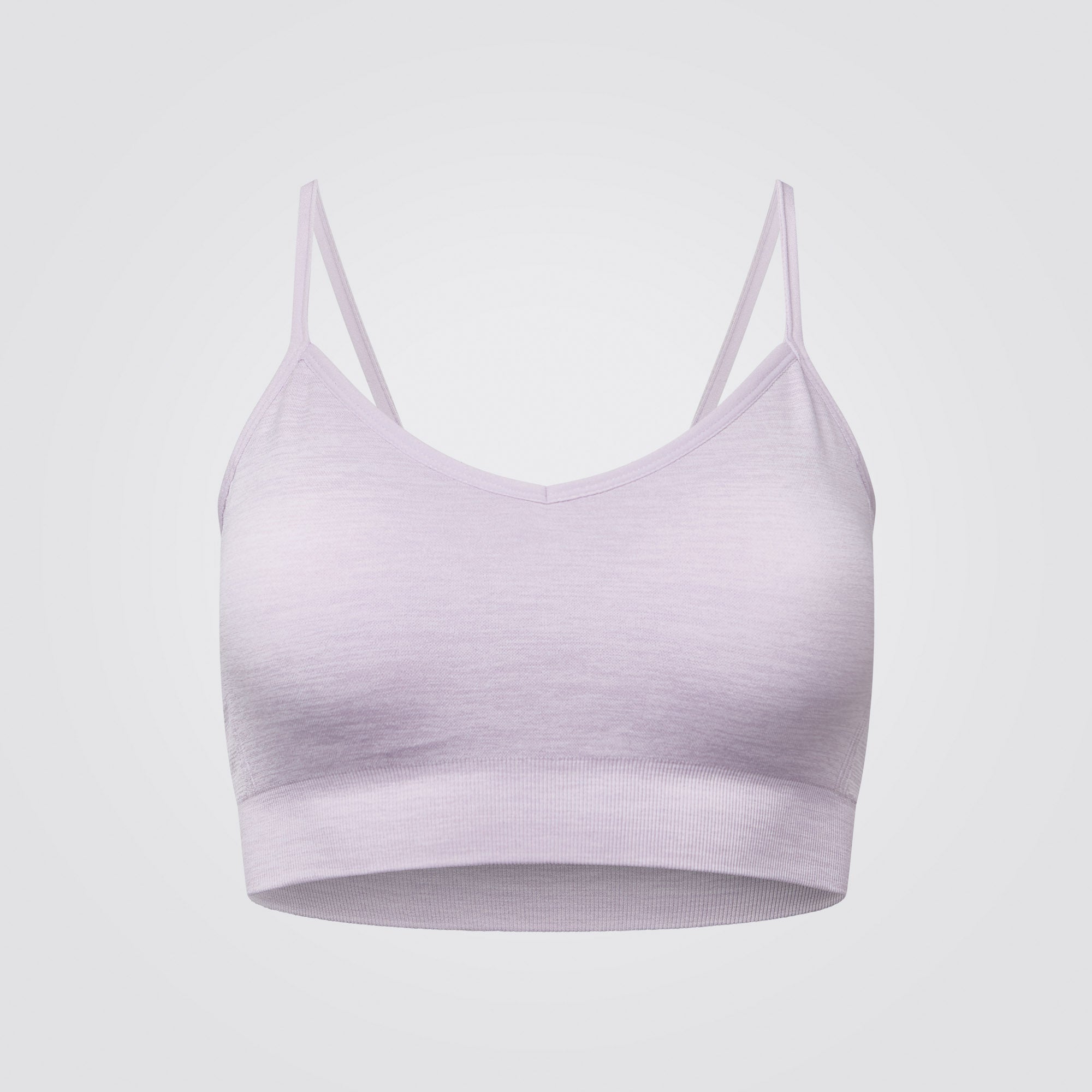 Light Pink Melange Recycled Seamless Sports Bra – Just Strong