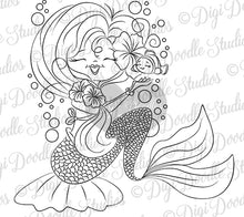 Digi Doodles Serina Mermaid Digi Stamp