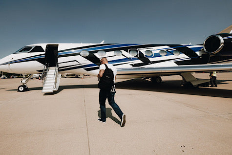 Andy Frisella getting on a plane