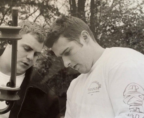 Andy with his business partner Chris 20 years ago