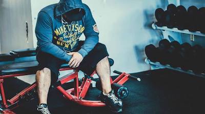 Andy working out