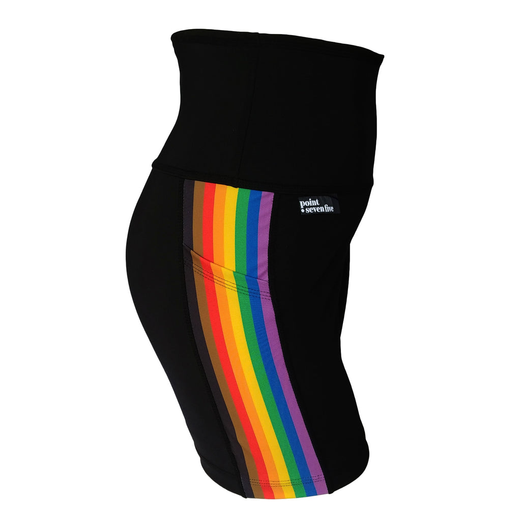 Progress Pride Flag Pocket Capri Leggings *ready to ship*