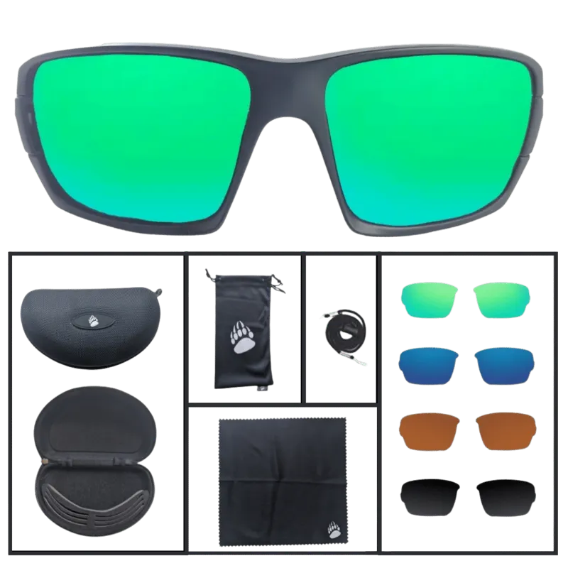 Grizzly Fishing Pro Sunglasses Kit (4 Colors Included)