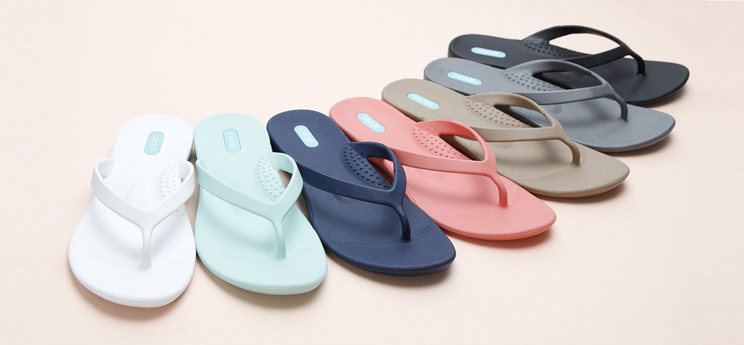 Comfortable flip flops for women by Oka-B shoes