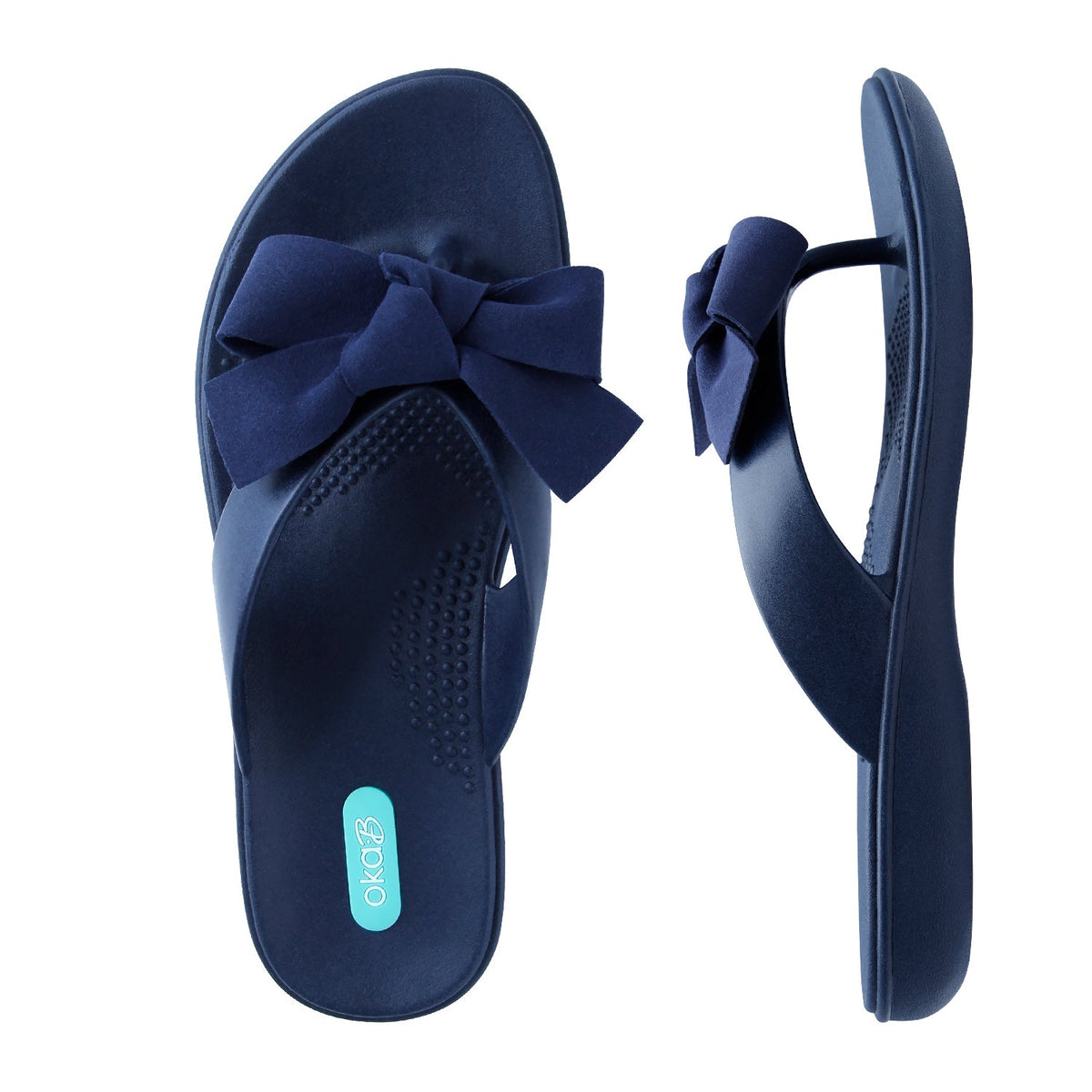 Kira | Comfortable Bow Flip Flops for Women | Oka-B Shoes