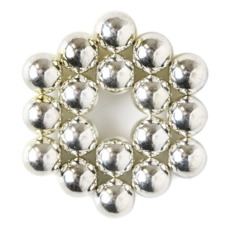 magnetic balls silver