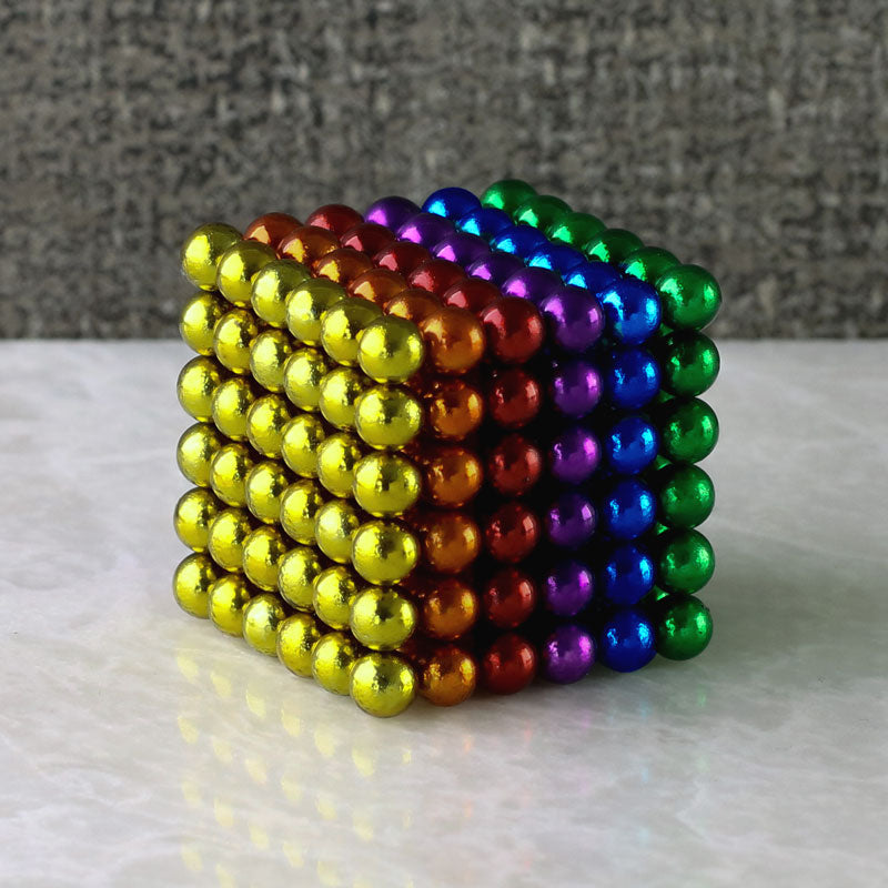 rainbow colored magnetic balls
